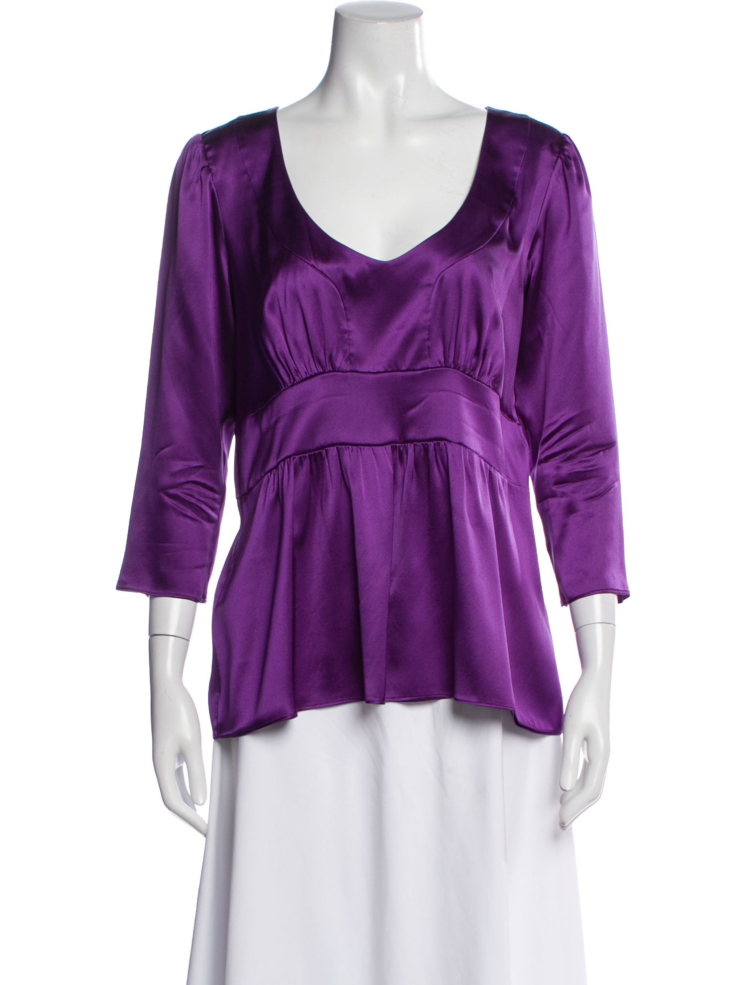 Etro Silk V-Neck Blouse