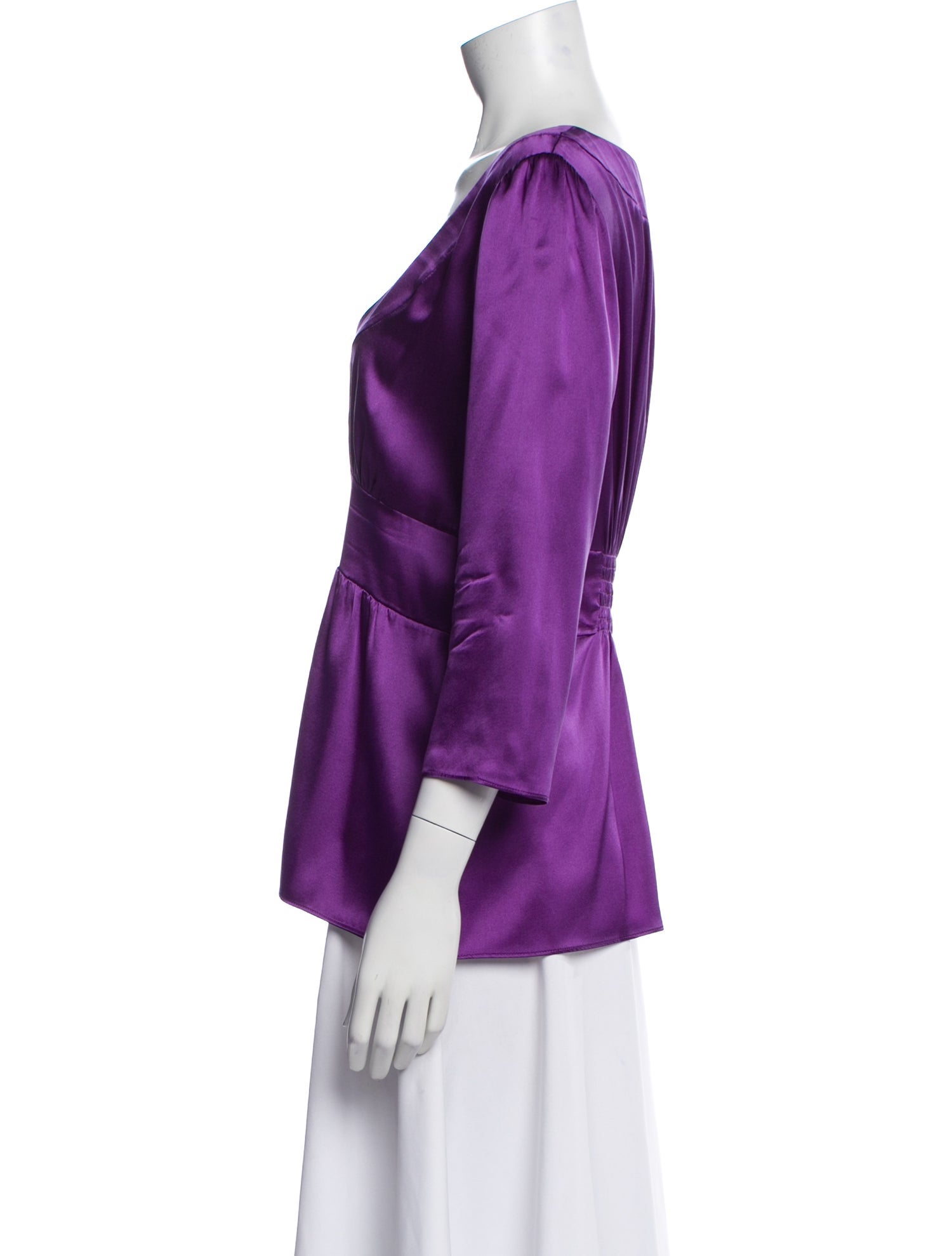 Etro Silk V-Neck Blouse