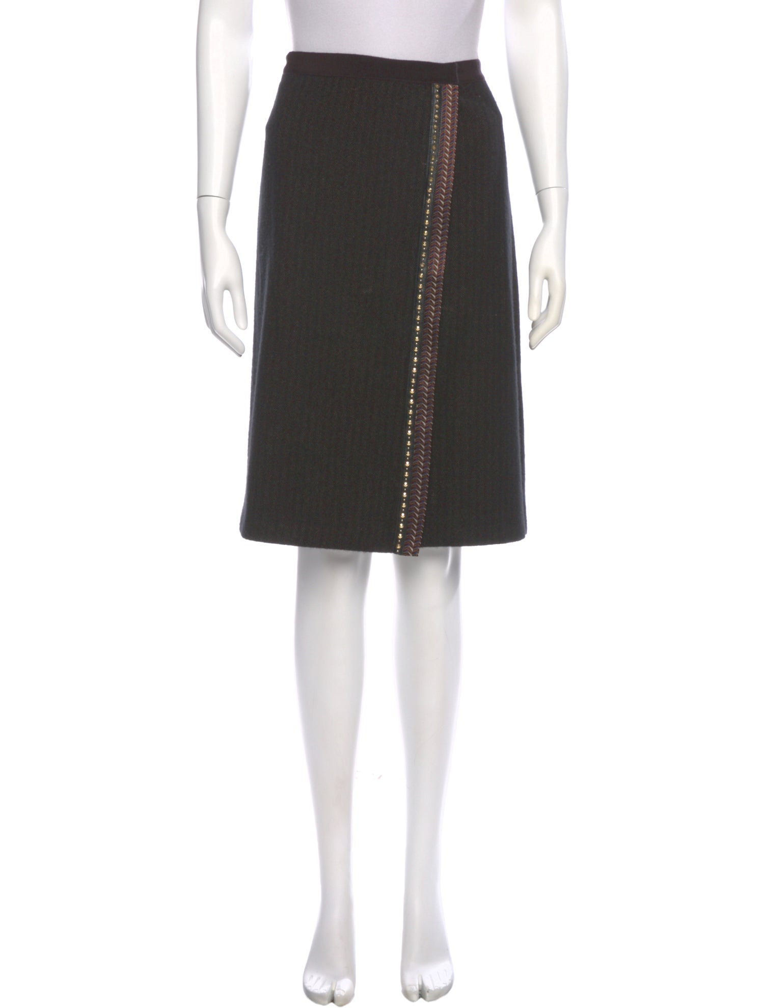 Etro Wool Knee-Length Skirt