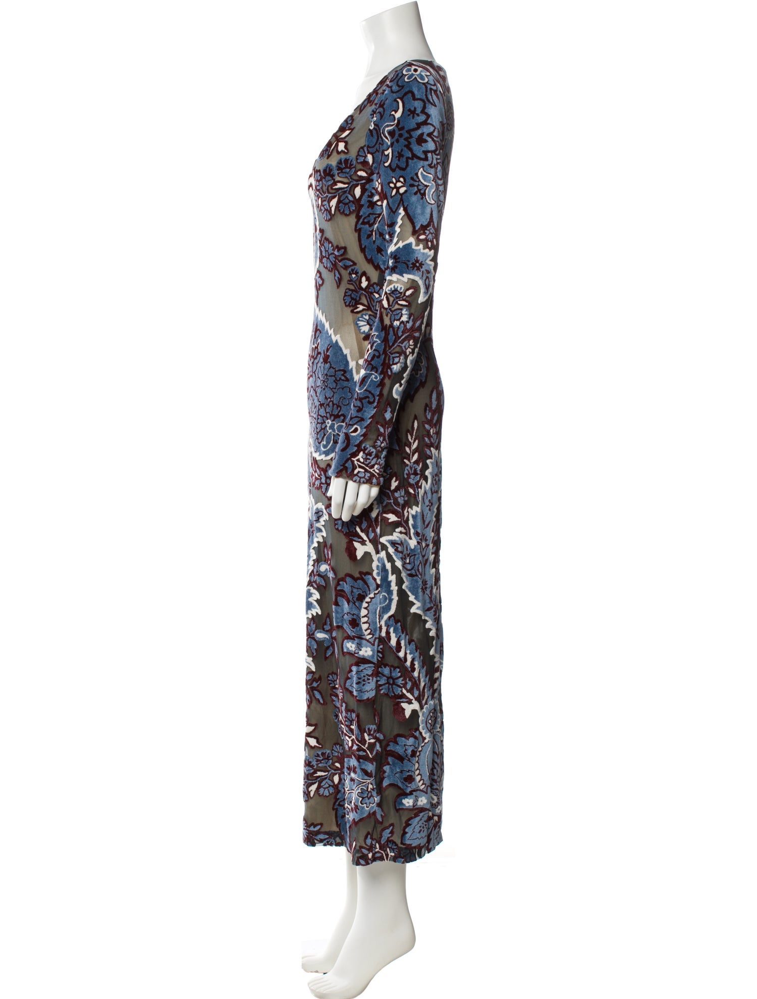 Etro Paisley Print Long Dress