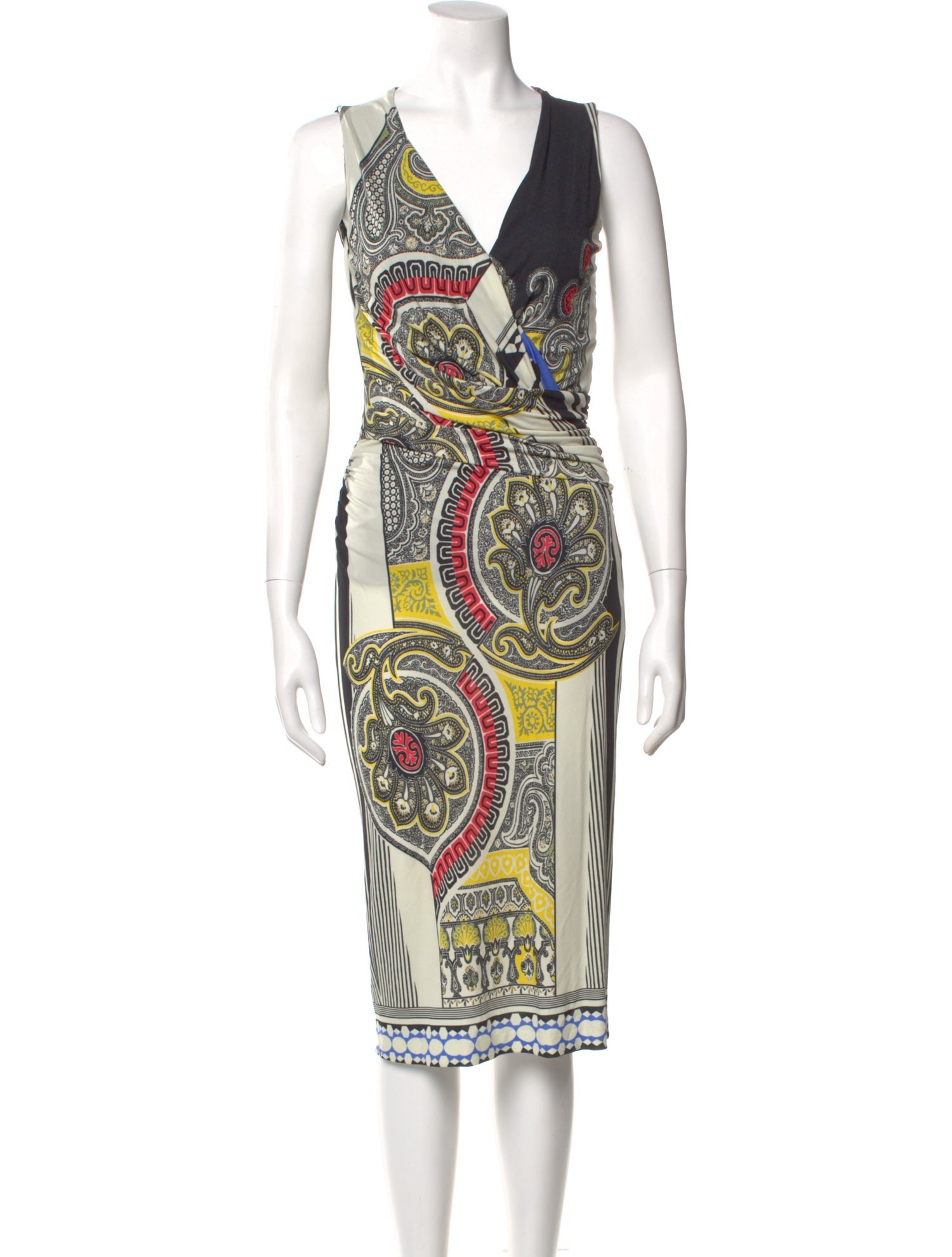 Etro Paisley Print Midi Length Dress