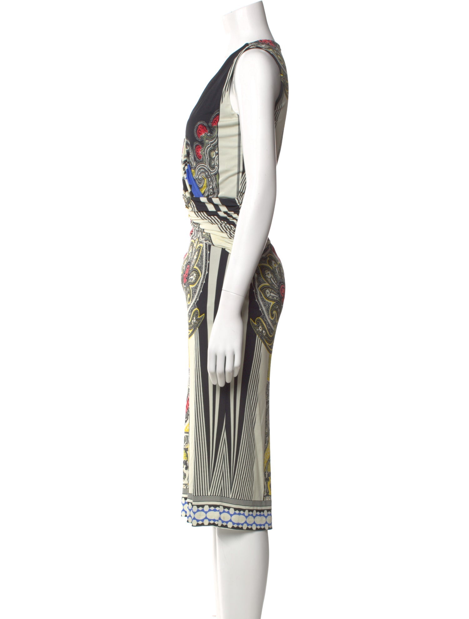 Etro Paisley Print Midi Length Dress