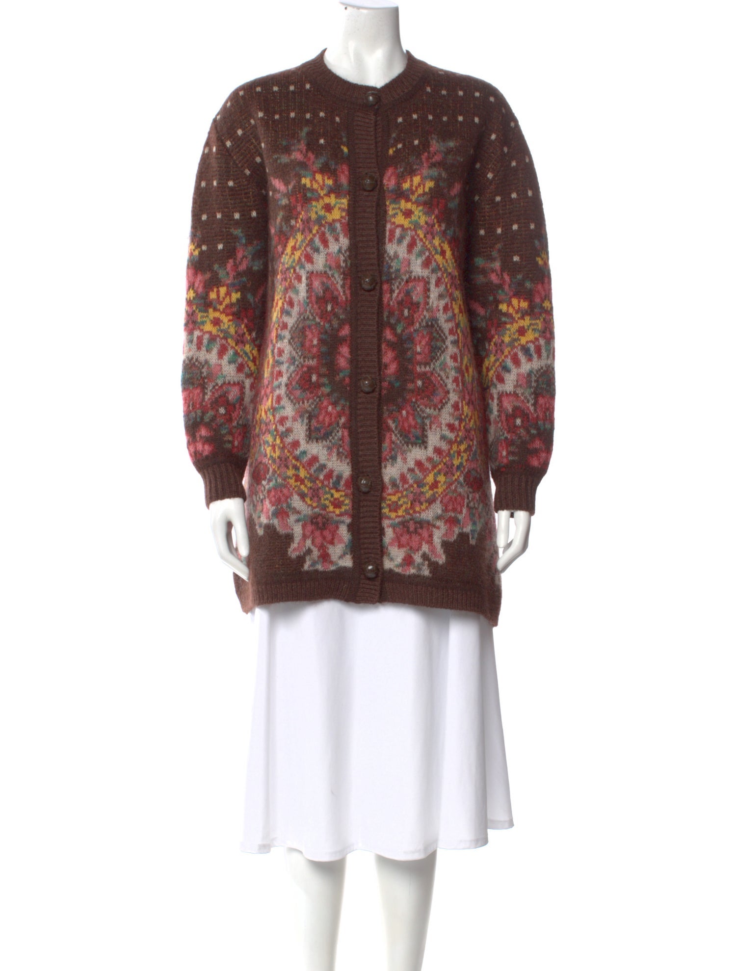 Etro Printed Crew Neck Sweater