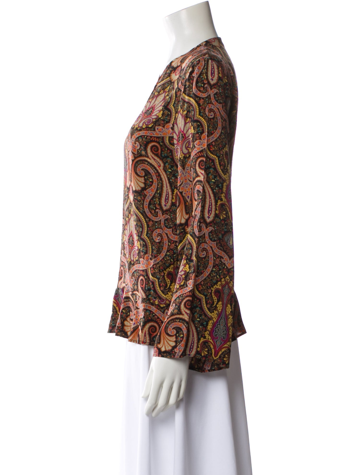 Etro Silk Paisley Print Blouse