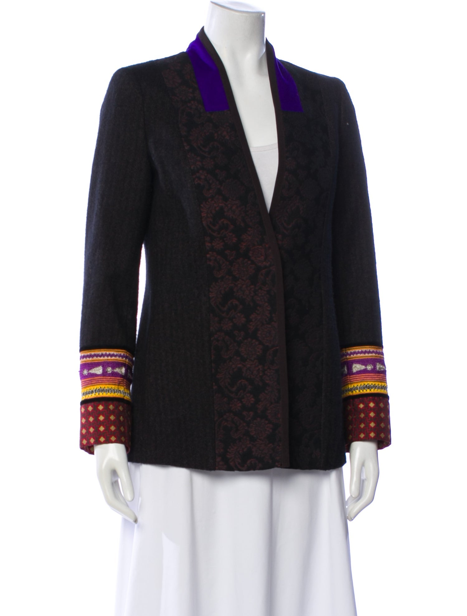 Etro Wool Printed Blazer
