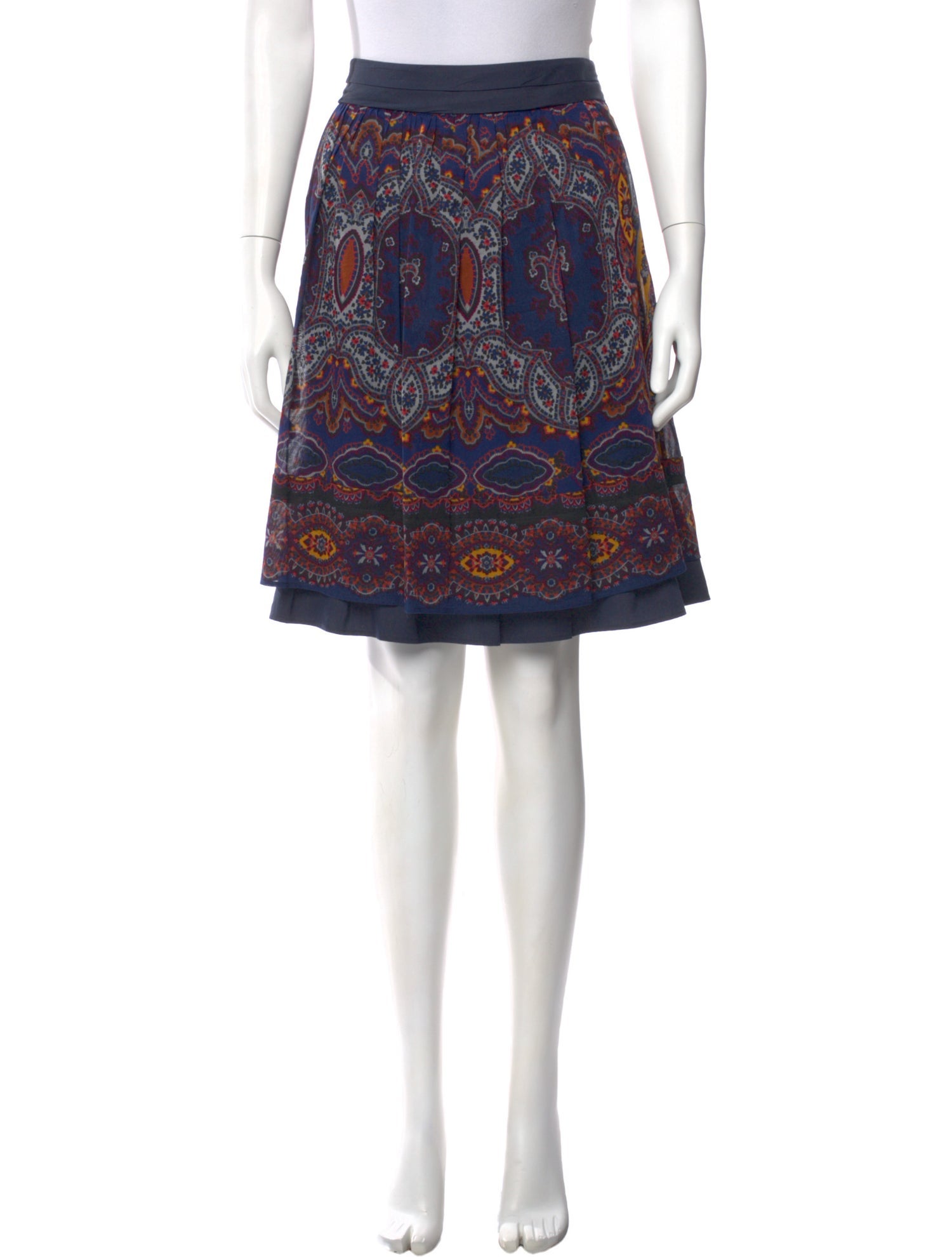 Etro Paisley Print Knee-Length Skirt