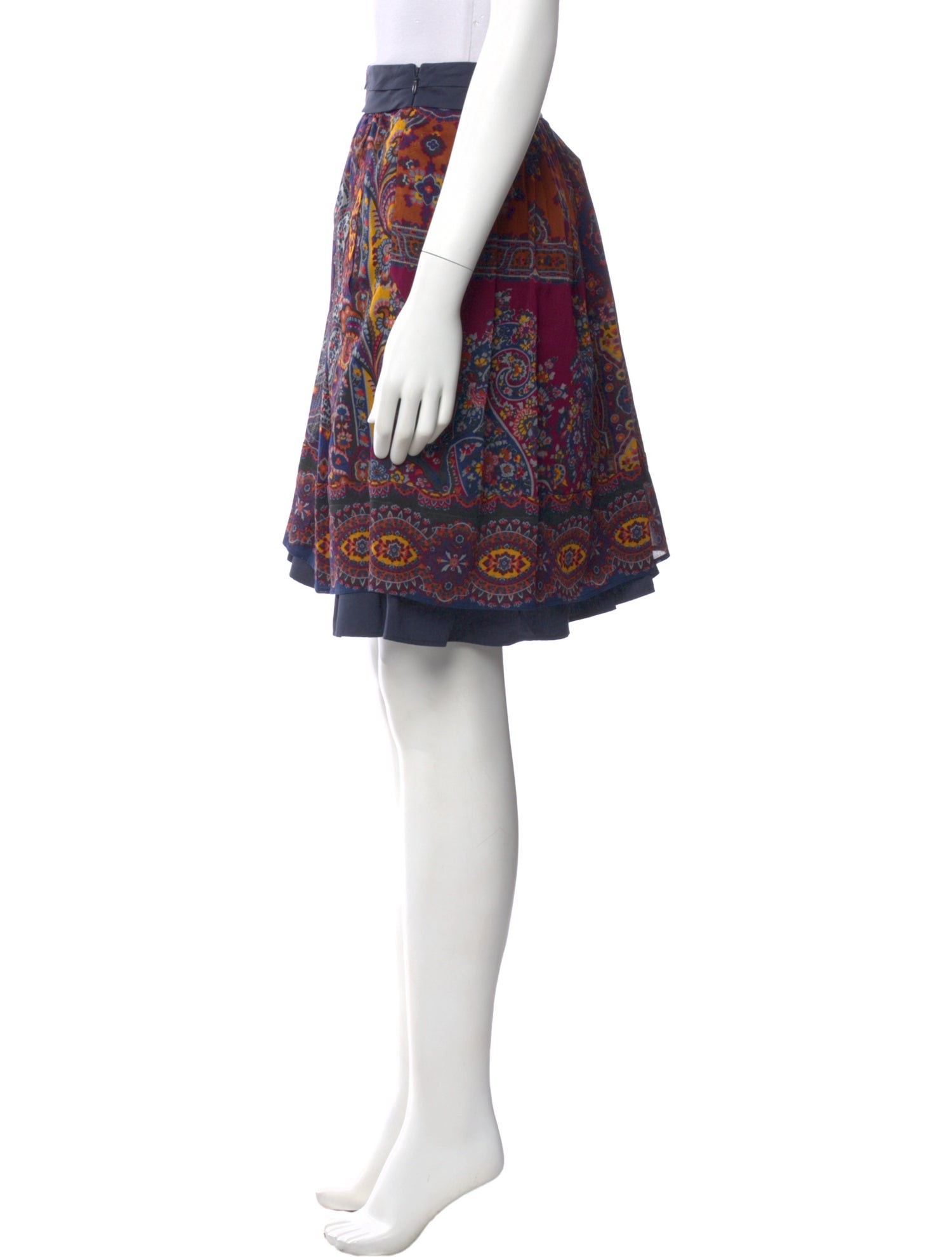 Etro Paisley Print Knee-Length Skirt