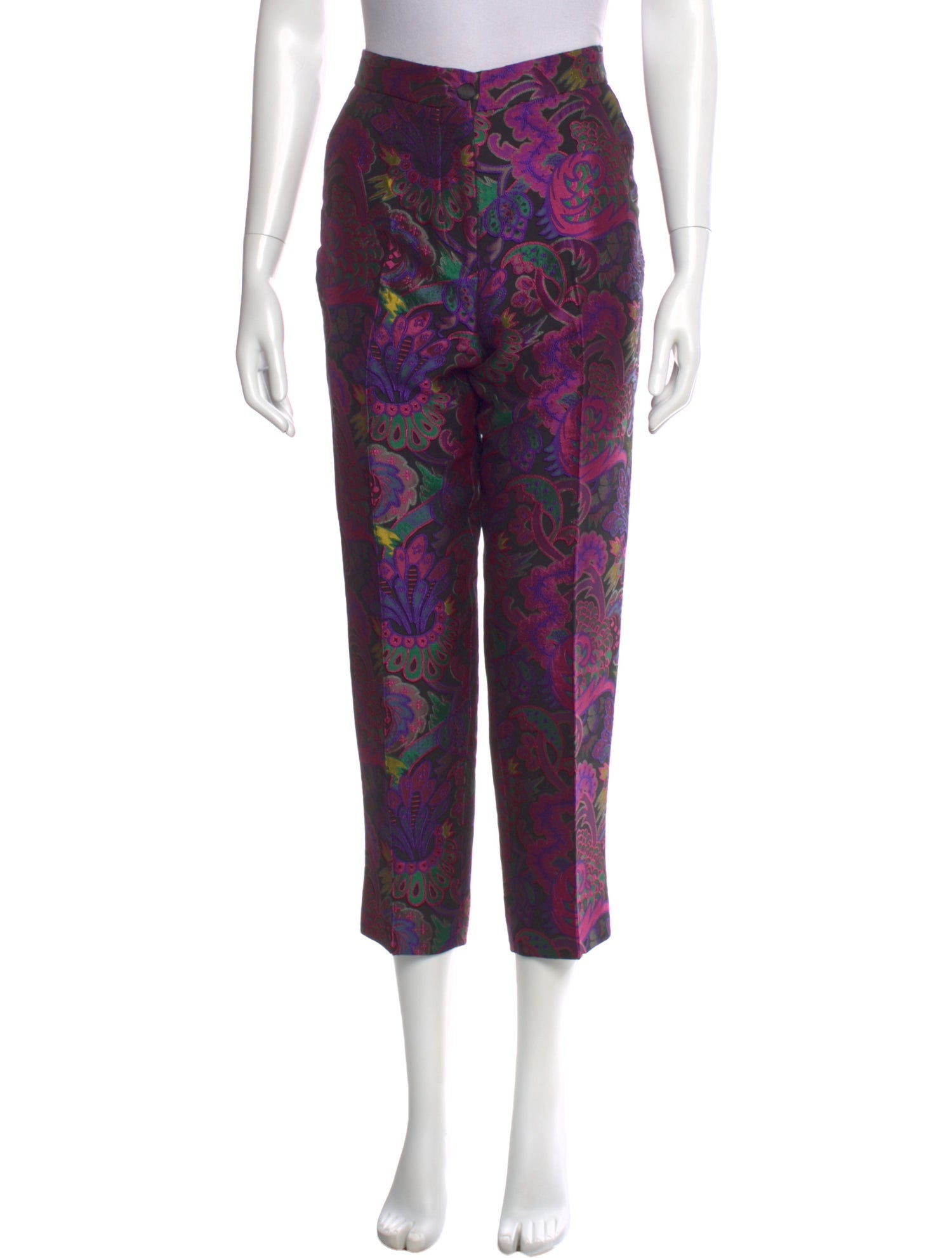 Etro Floral Print Skinny Leg Pants