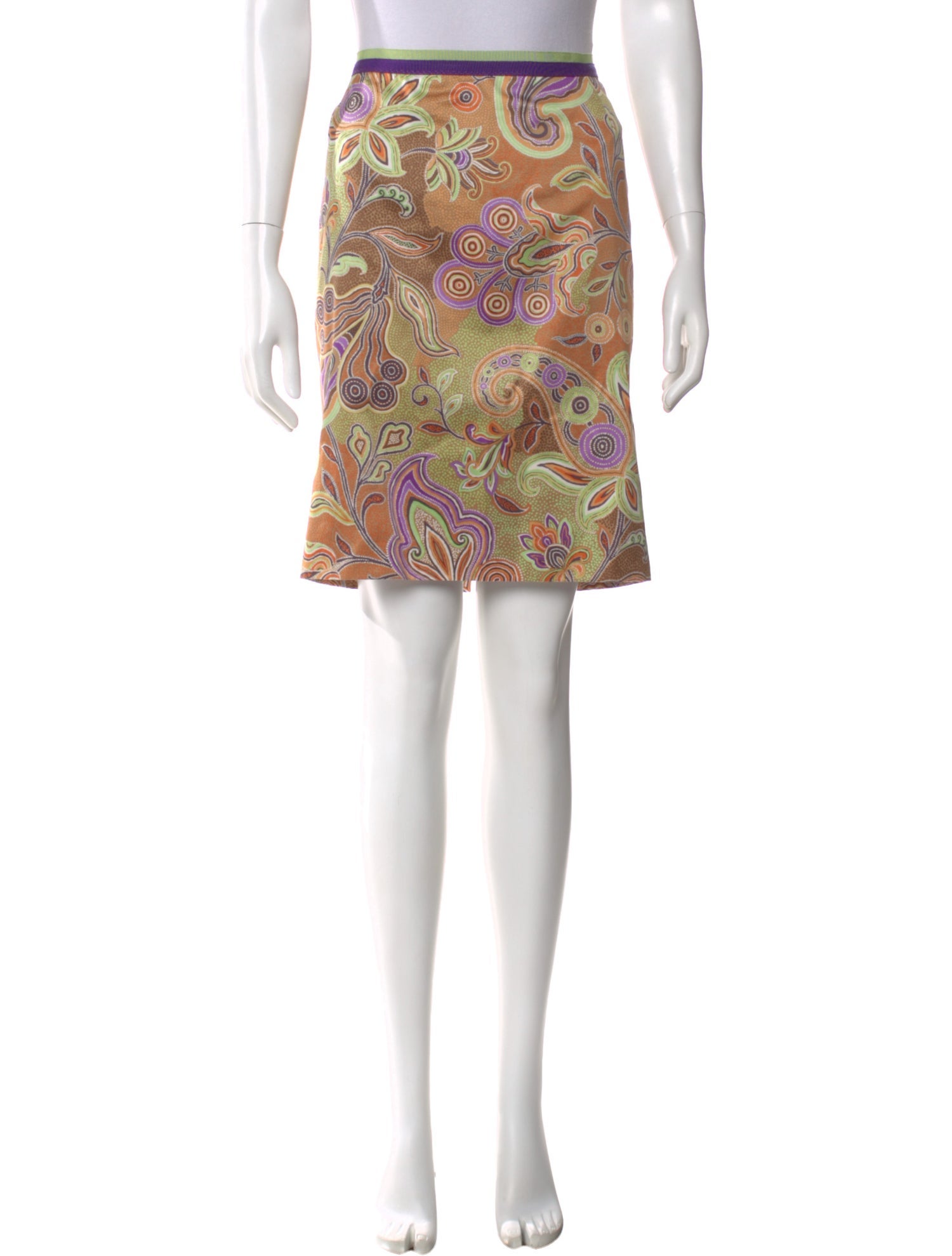 Etro Printed Knee-Length Skirt