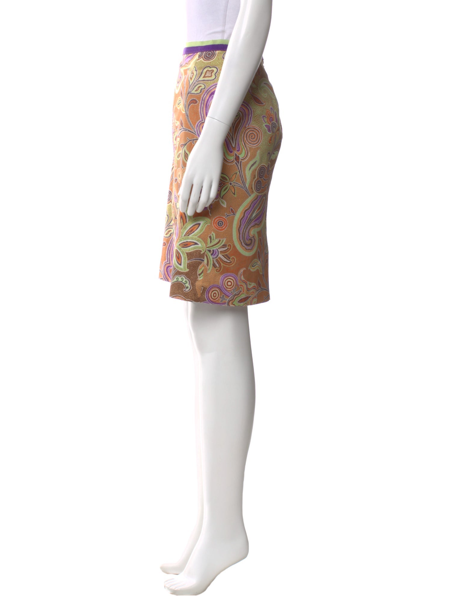 Etro Printed Knee-Length Skirt