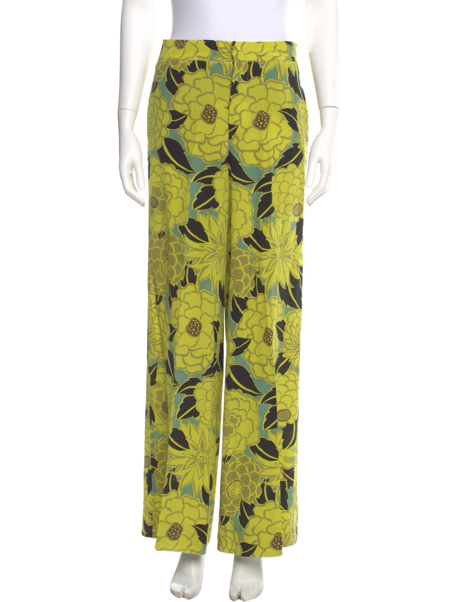 Etro Silk Wide Leg Pants