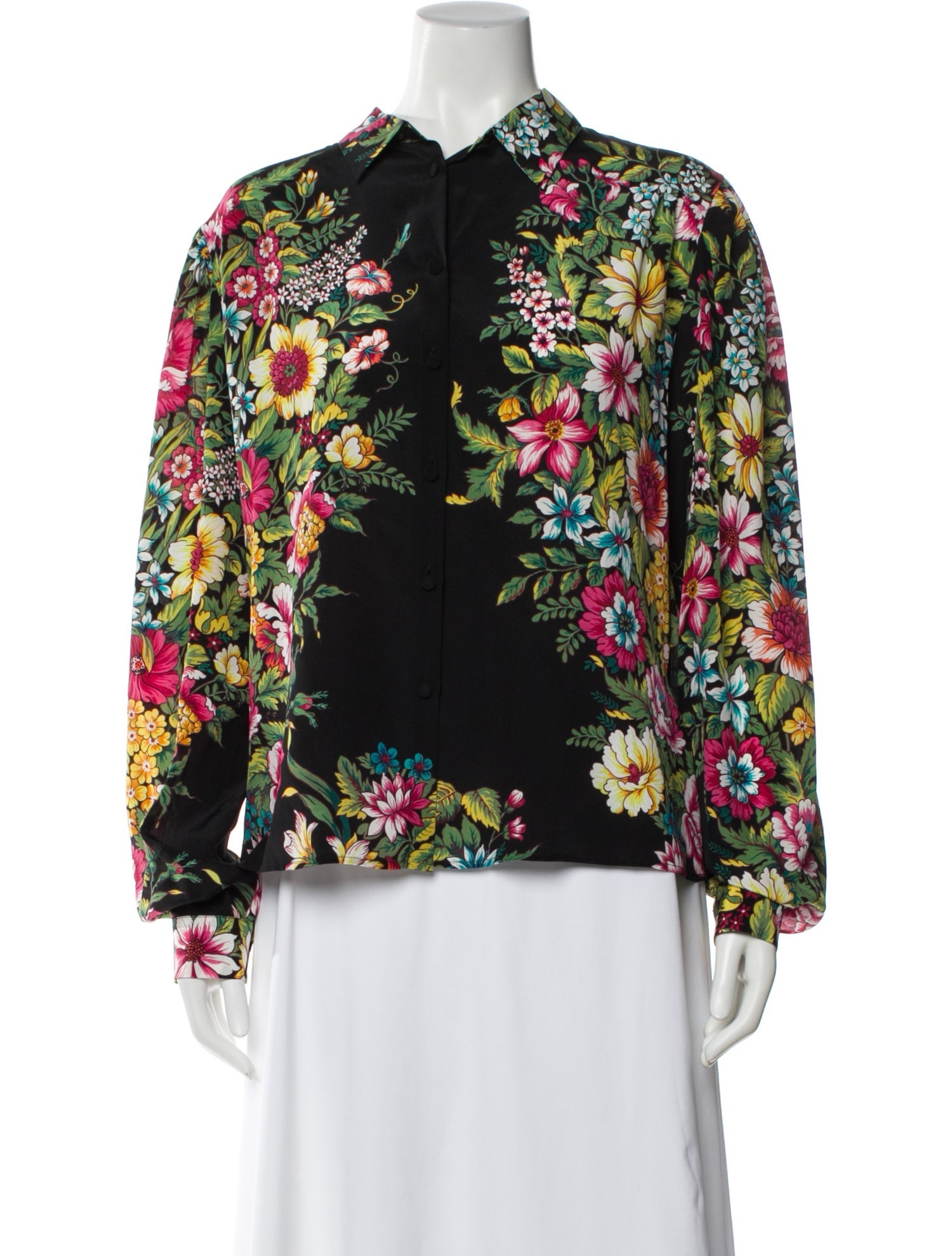 Etro Silk Floral Print Blouse
