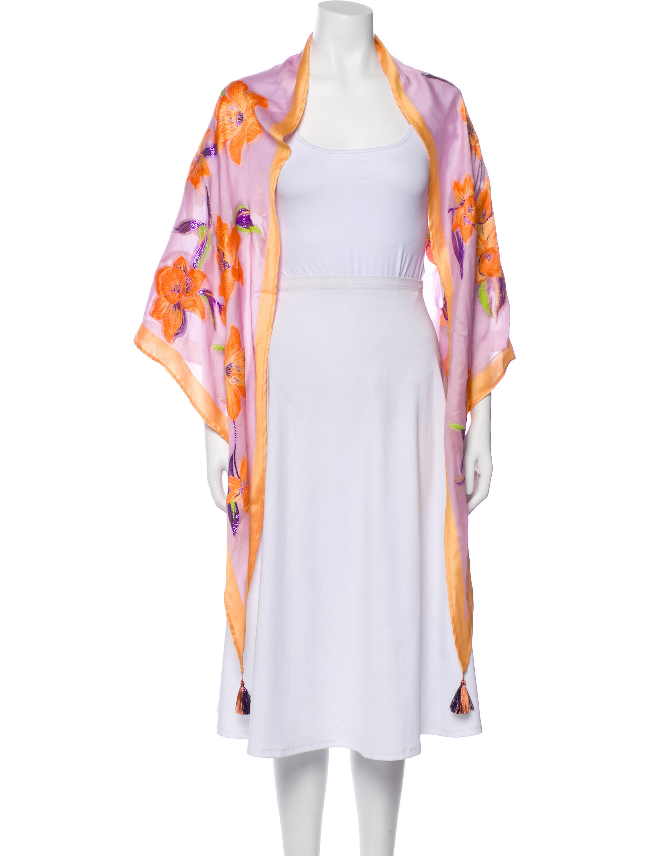 Etro Silk Floral Print Scarf