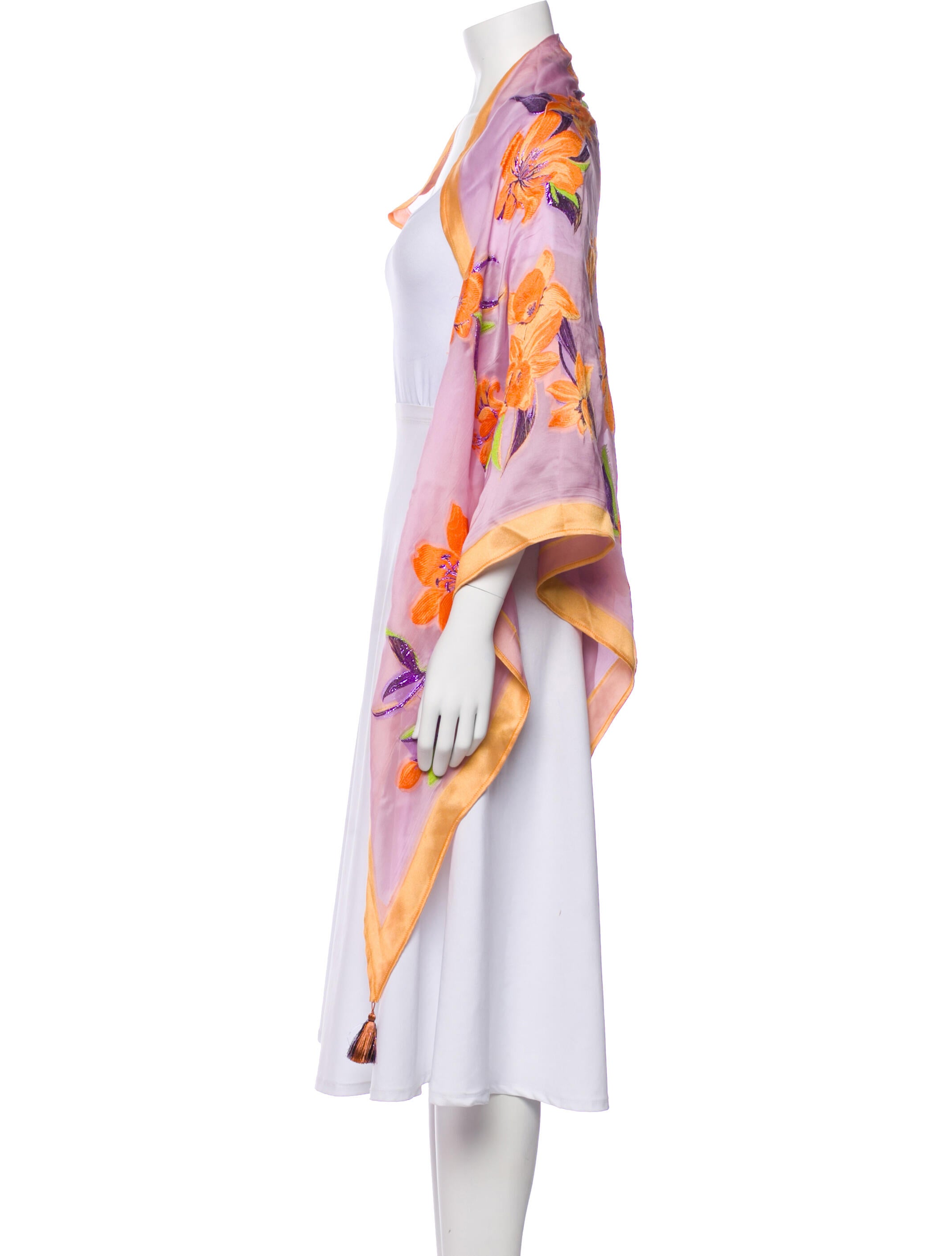 Etro Silk Floral Print Scarf