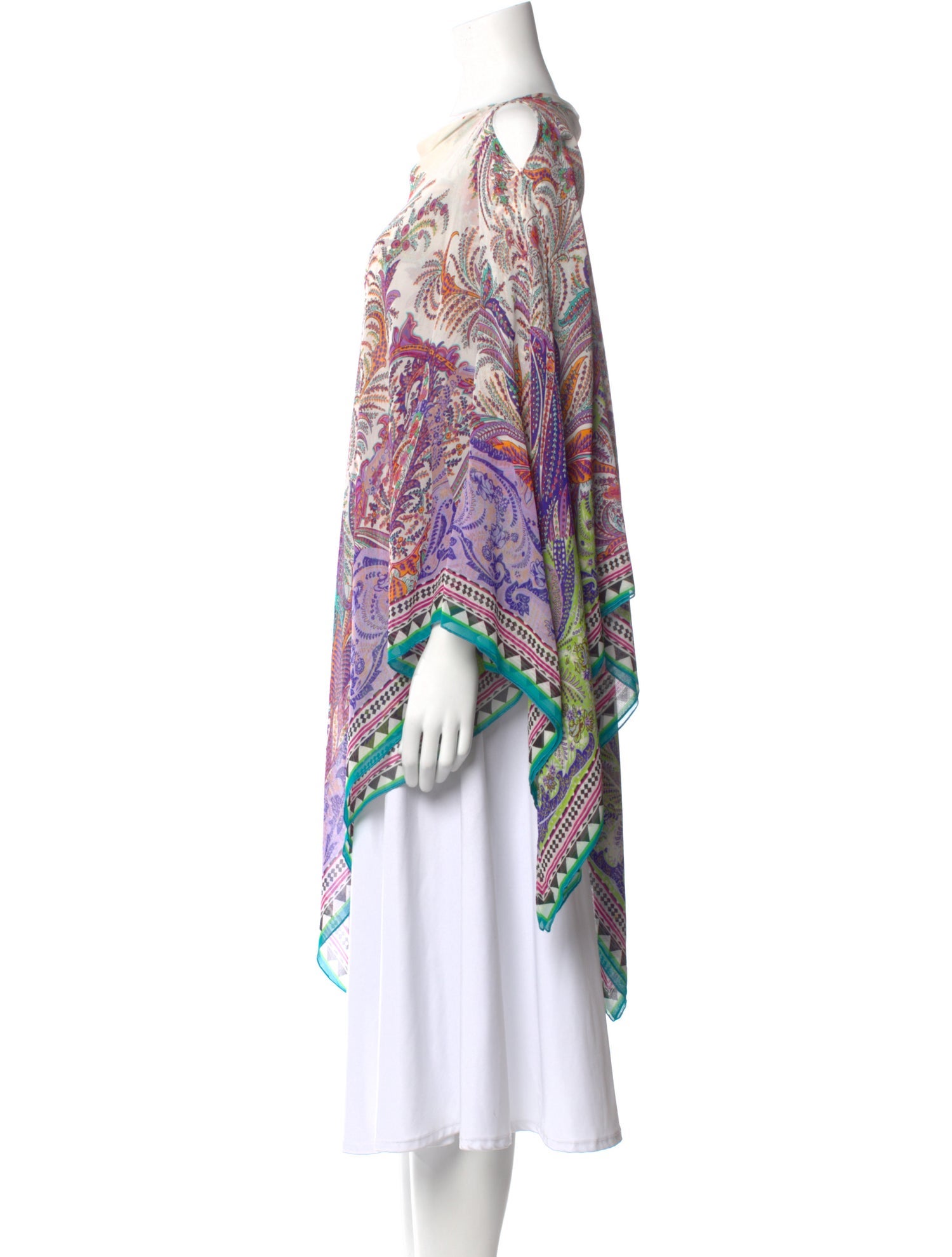 Etro Printed Bateau Neckline Sweater