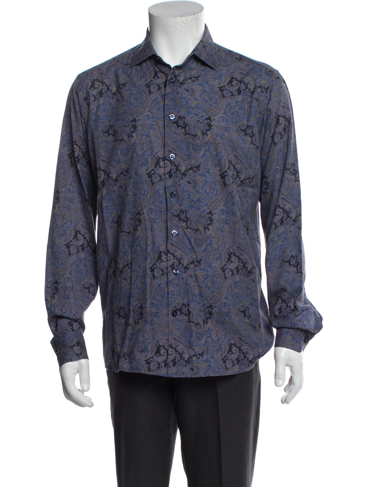 Etro Paisley Print Long Sleeve Shirt