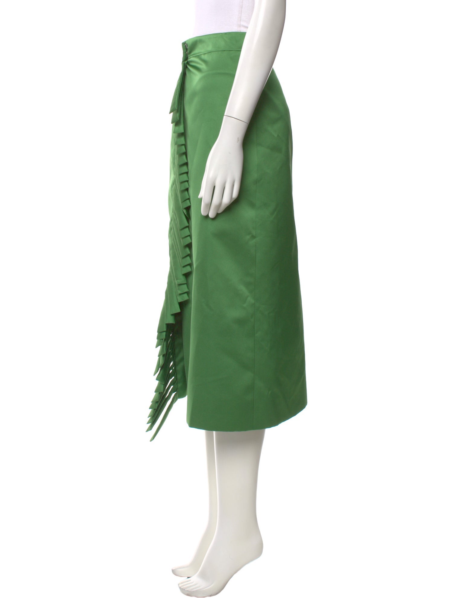 Etro Fringe Trim Accent Midi Length Skirt