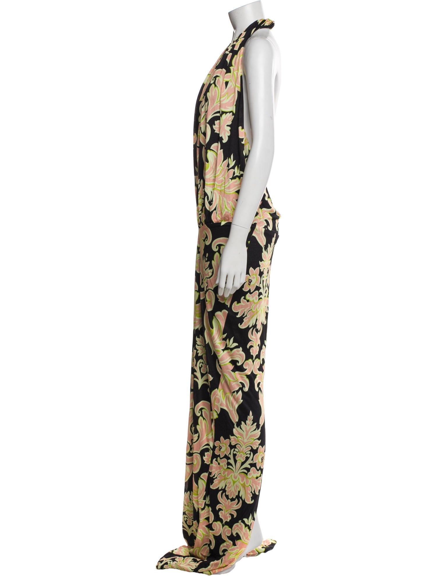 Etro Floral Print Long Dress w/ Tags