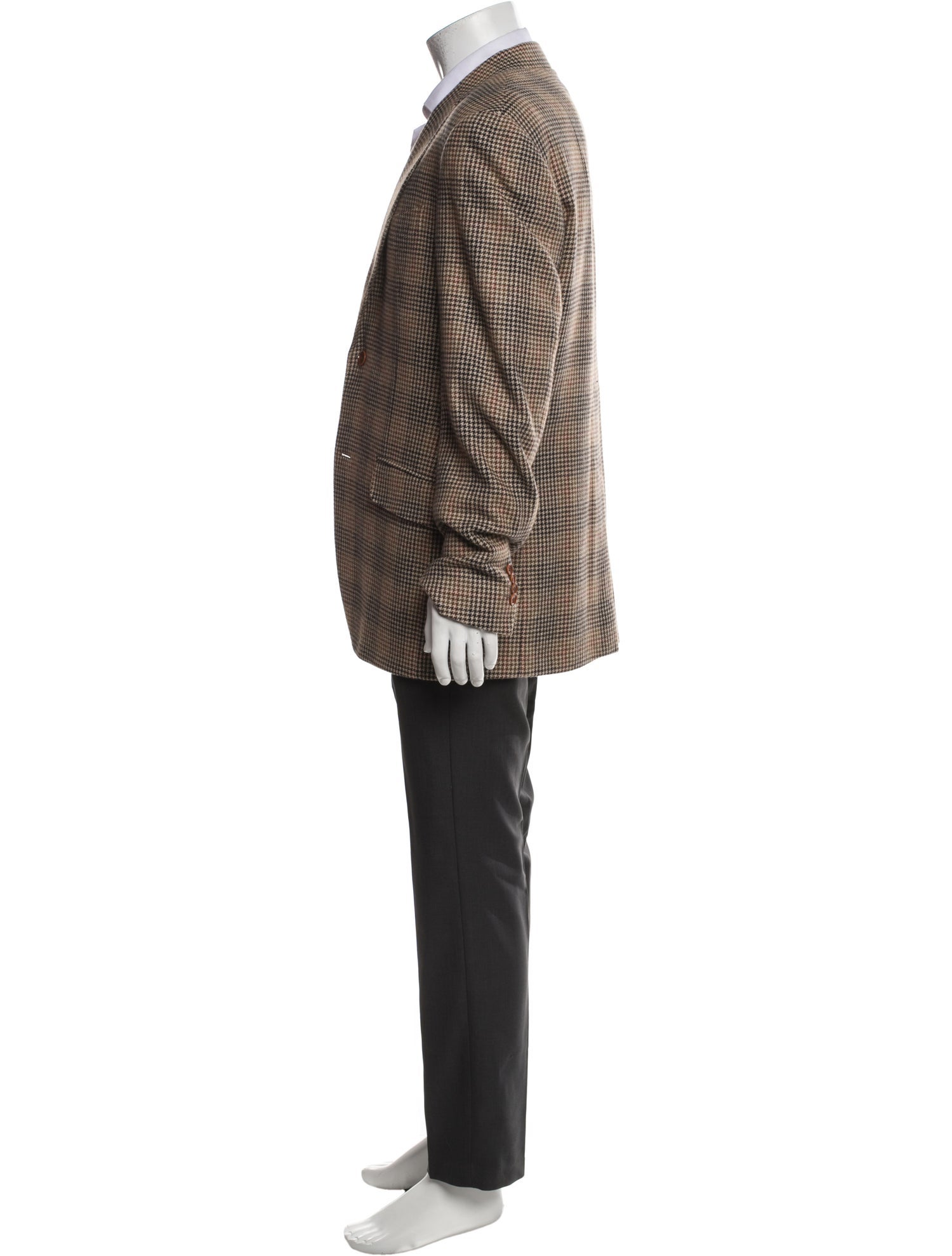 Etro Cashmere Houndstooth Print Blazer