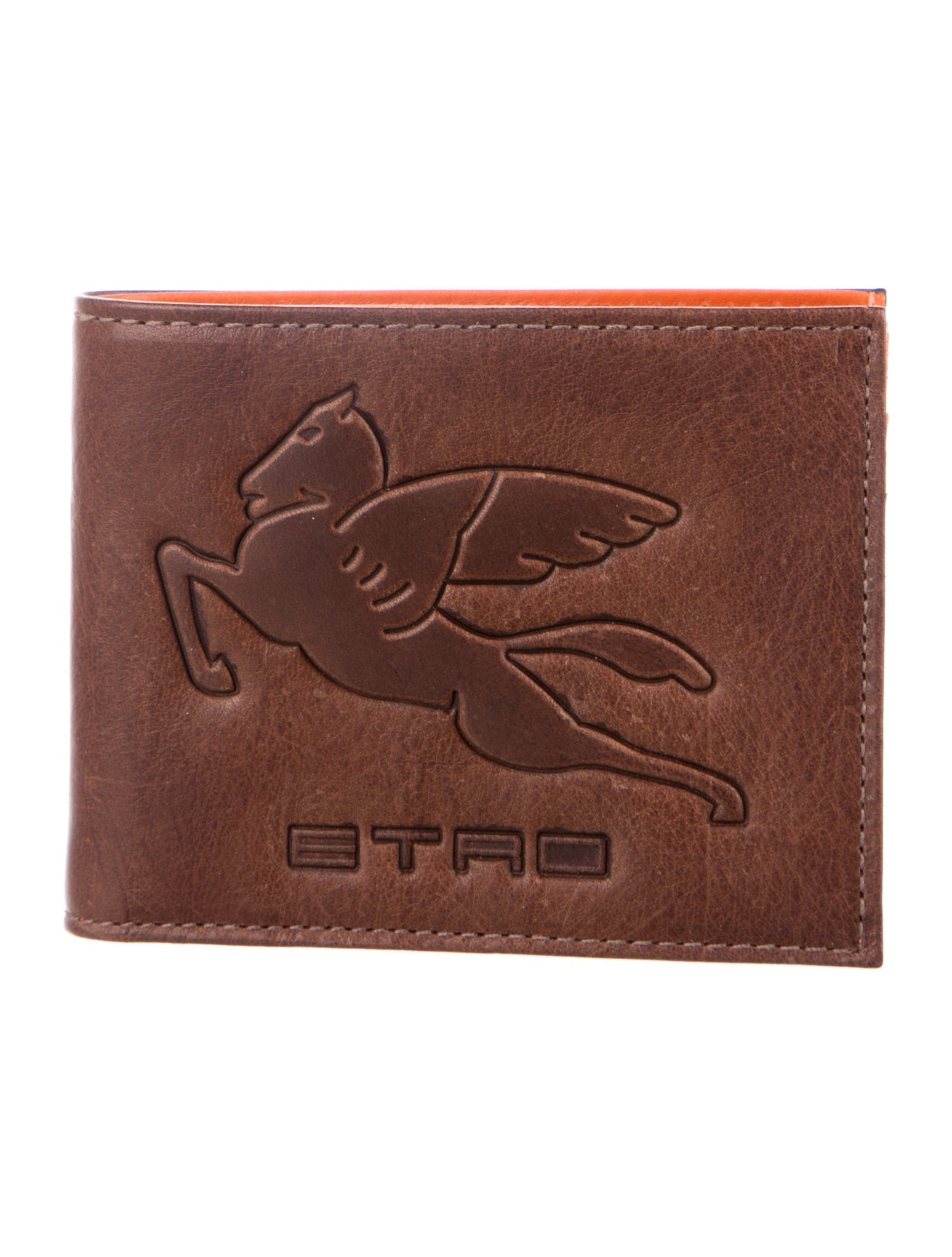 Etro Leather Printed Bifold Wallet