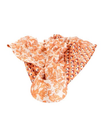 Pre-owned Etro Wrap  Hat In Orange