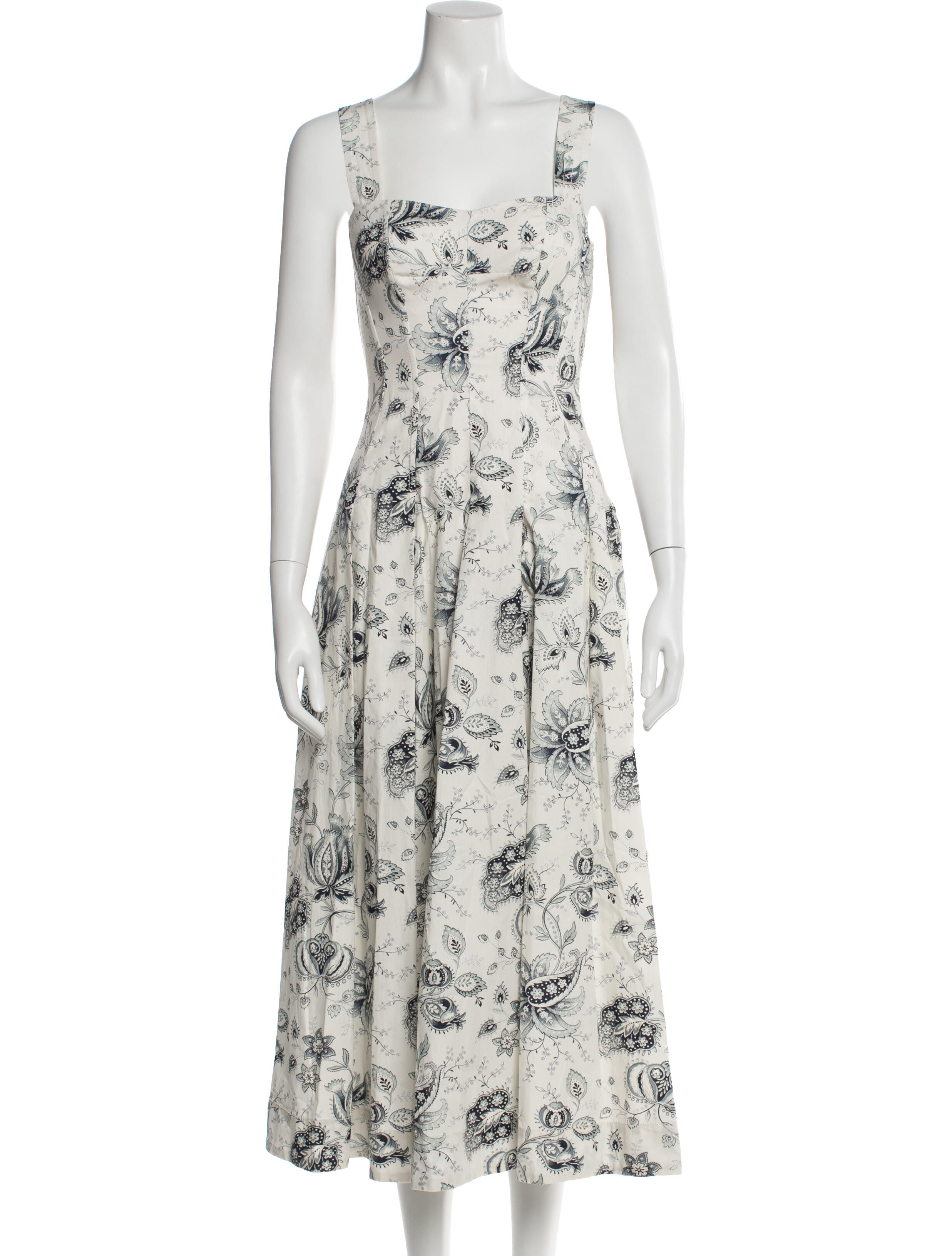 Etro Paisley Print Midi Length Dress