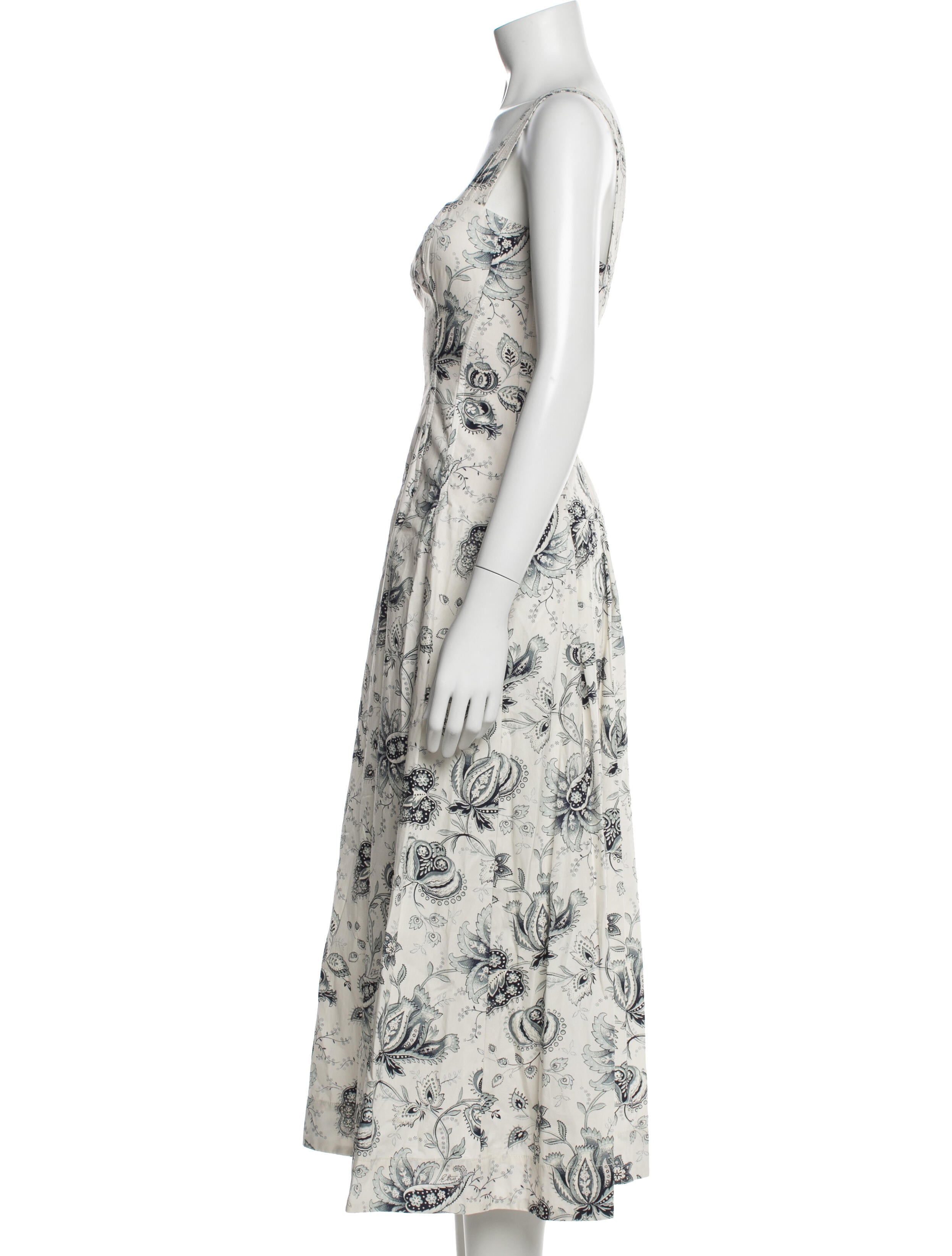 Etro Paisley Print Midi Length Dress