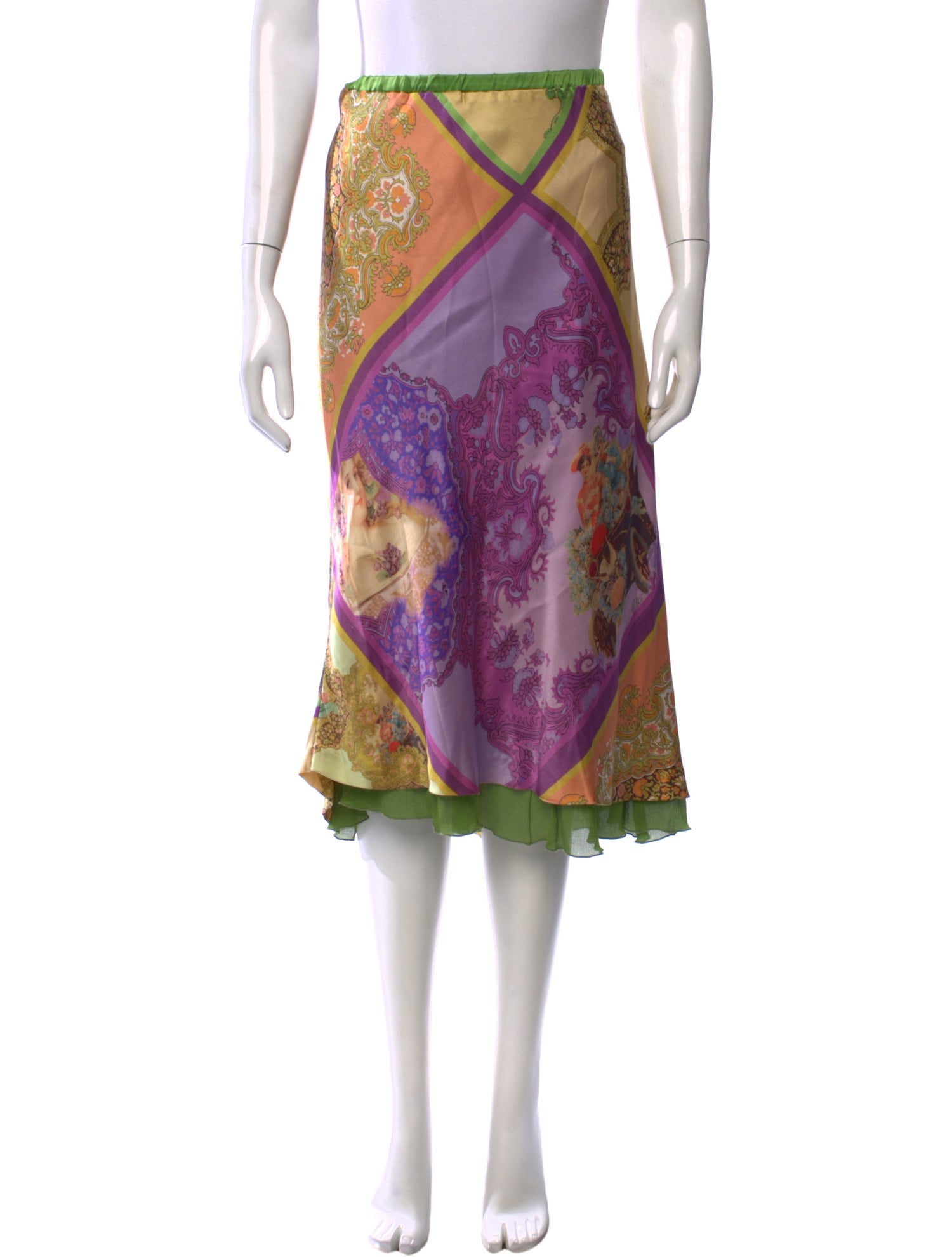 Etro Paisley Print Midi Length Skirt