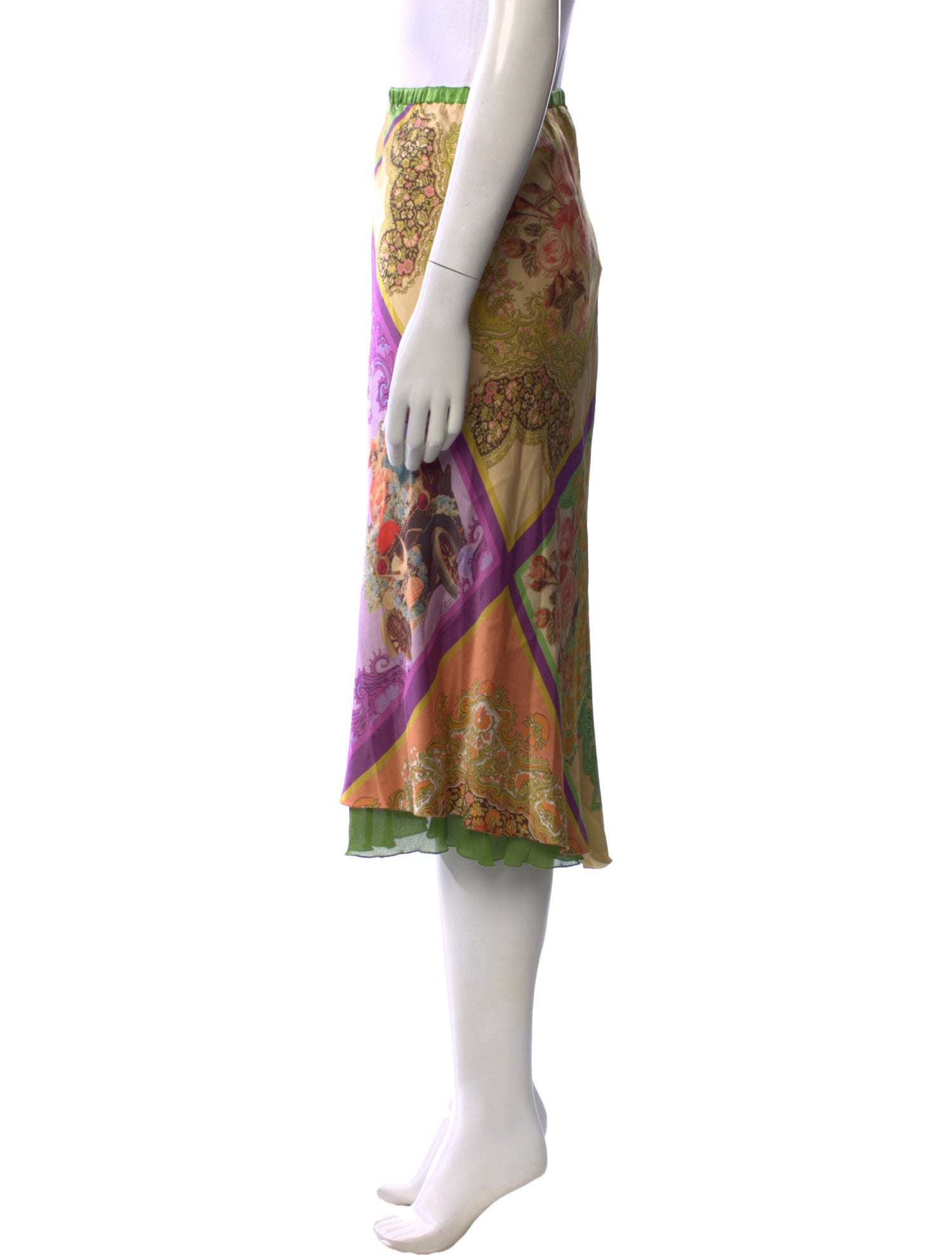 Etro Paisley Print Midi Length Skirt