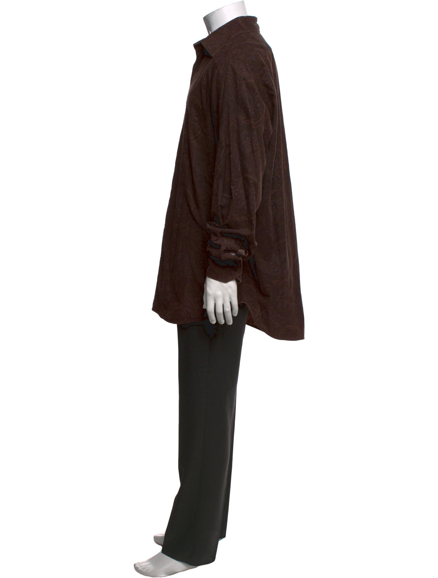 Etro Paisley Print Long Sleeve Dress Shirt