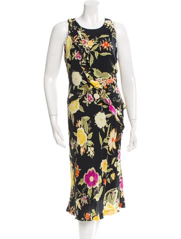 Etro Floral Print Sleeveless Dress