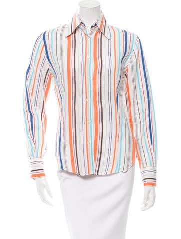 Etro Linen Button-Up Top