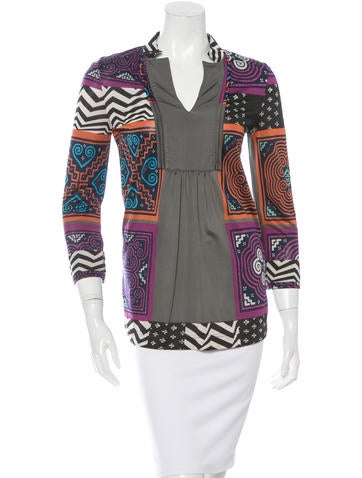 Etro Mixed Print Long Sleeve Tunic