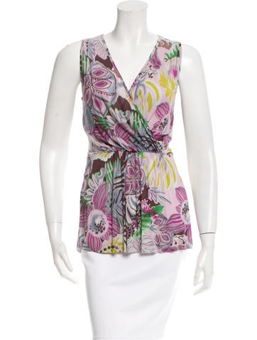 Etro Sleeveless Printed Top