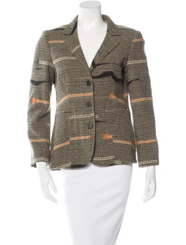 Etro Wool Notch-Lapel Blazer