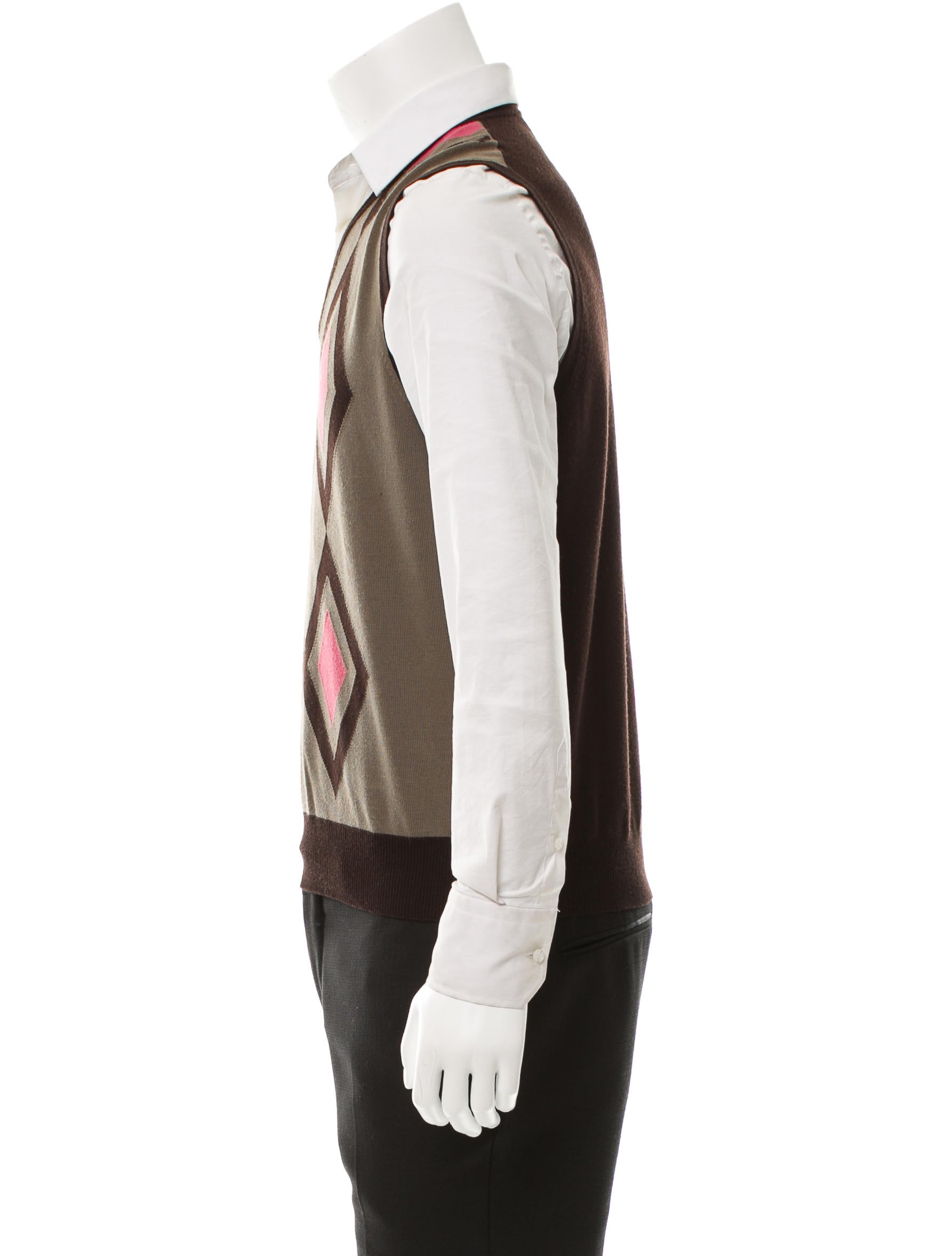 Etro Diamond Pattern Wool Vest w/ Tags