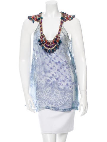 Etro Embellished Silk Blouse w/ Tags