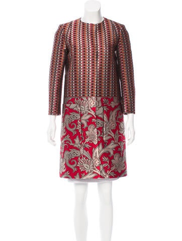 Etro Patterned Knee-Length Coat