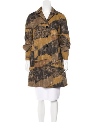 Etro Brocade Wool Coat