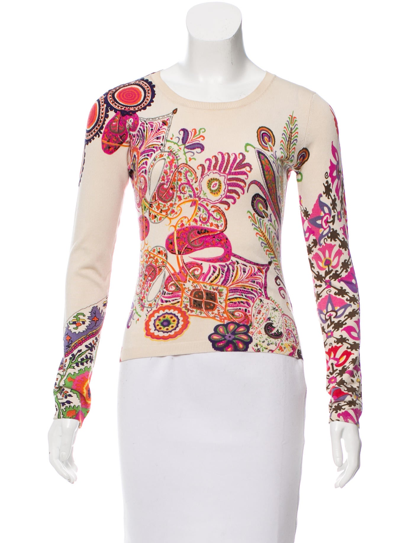 Etro Paisley Pattern Silk Sweater
