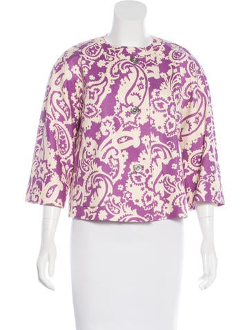 Etro Printed Button-Up Jacket