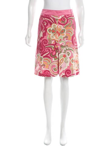 Etro Paisley Print Knee-Length Skirt