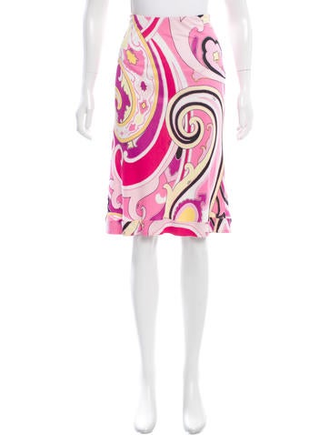 Etro Printed Knee-Length Skirt