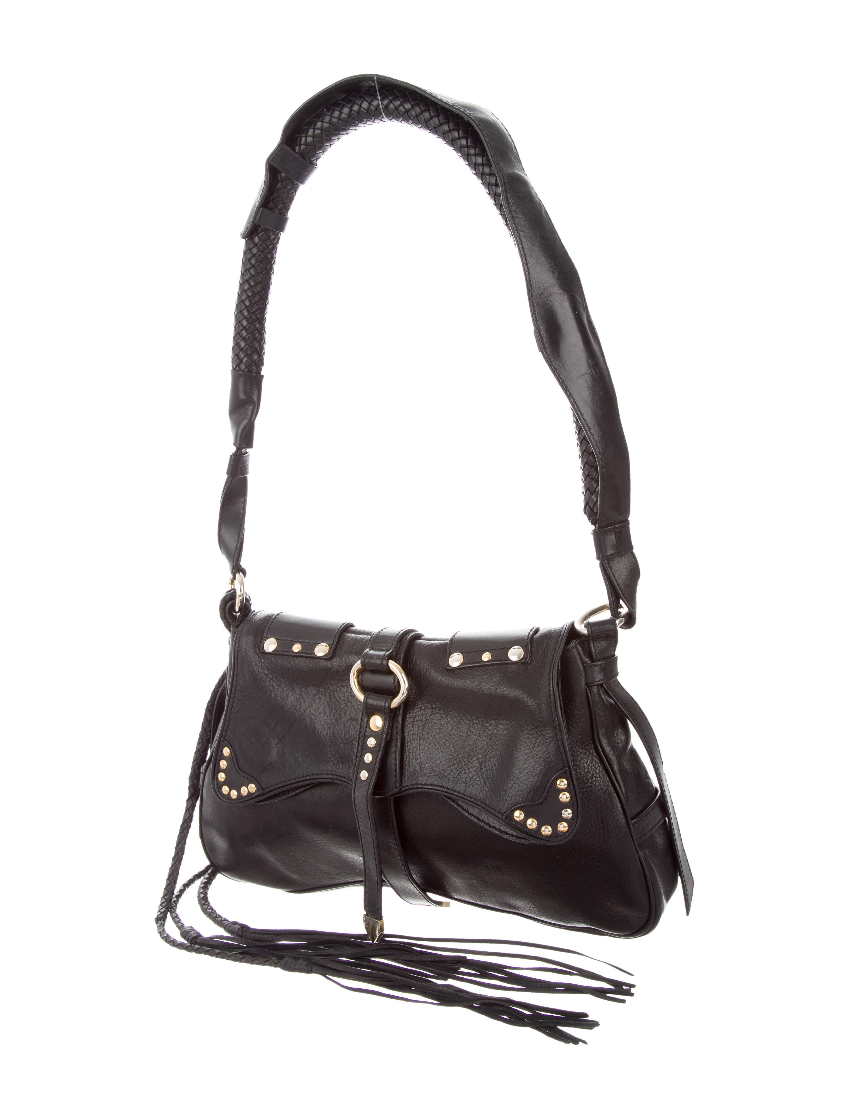 Etro Fringe & Studded Leather Shoulder Bag Handbags ETR47815 The