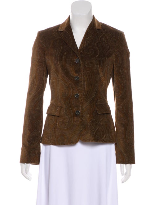 Etro Velvet Paisley Blazer