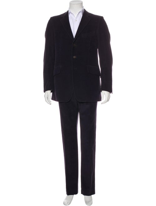 Etro Corduroy Two-Piece Suit aubergine