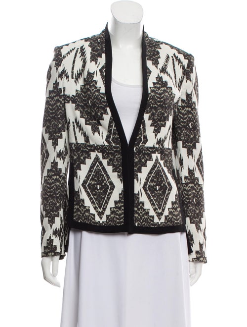 Etro Collarless Structured Blazer Black