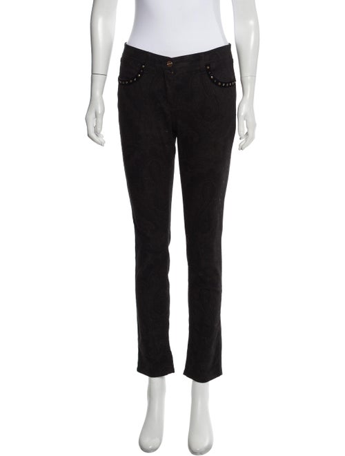 Etro Printed Mid-Rise Jeans Black