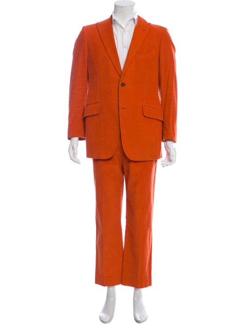 Etro Corduroy Two-Piece Suit w/ Tags orange