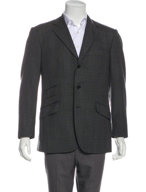 Etro Plaid Wool Blazer multicolor